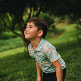 Coco Moon Lei Stand Bamboo Polo Shirt
