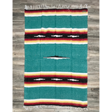 West Path Turquoise Sunset Baja Diamond Yoga Blanket