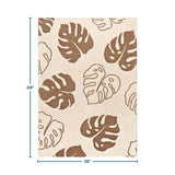 Coco Moon Mocha Monstera Little Bliss Blanket