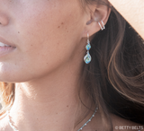 Betty Belts Pebble Double Drop Earrings