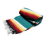 West Path Turquoise Sunset Baja Diamond Yoga Blanket
