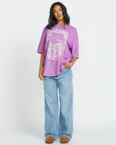 Billabong Womens Sweet Ride Oversized Tee - Bright Orchid