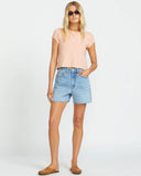 Billabong Womens Daily Knit Tees - Peach Kiss