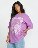 Billabong Womens Sweet Ride Oversized Tee - Bright Orchid
