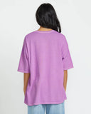 Billabong Womens Sweet Ride Oversized Tee - Bright Orchid