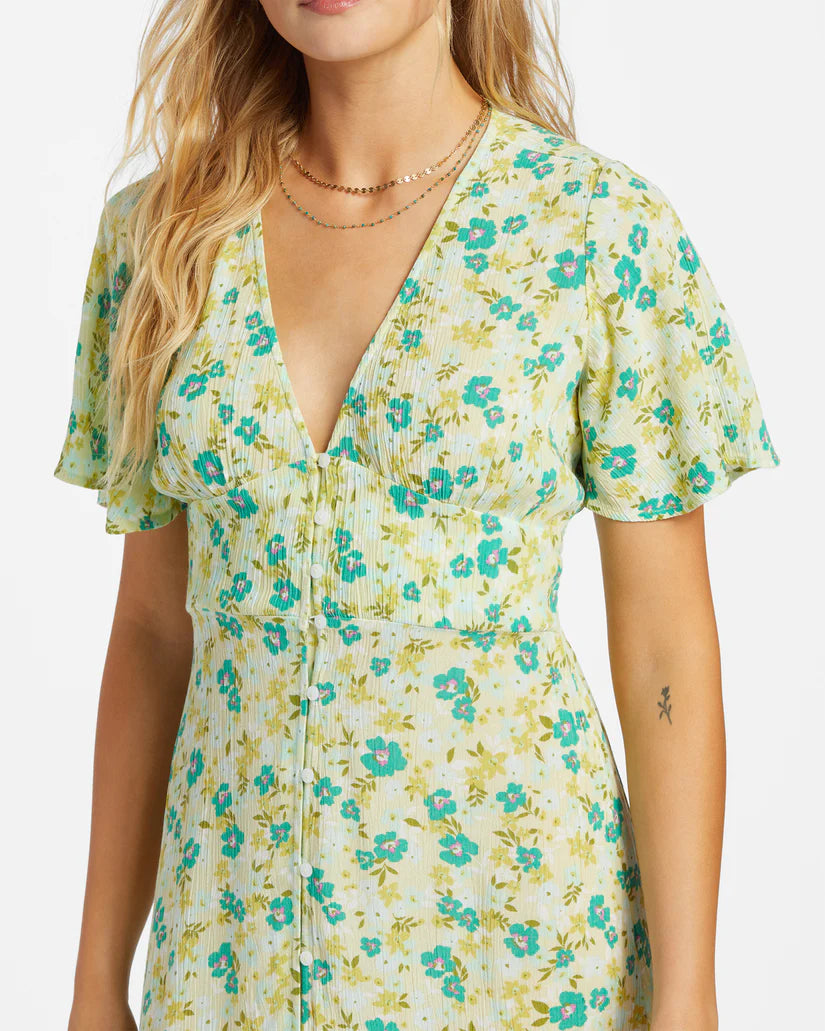 green billabong dress City Chic