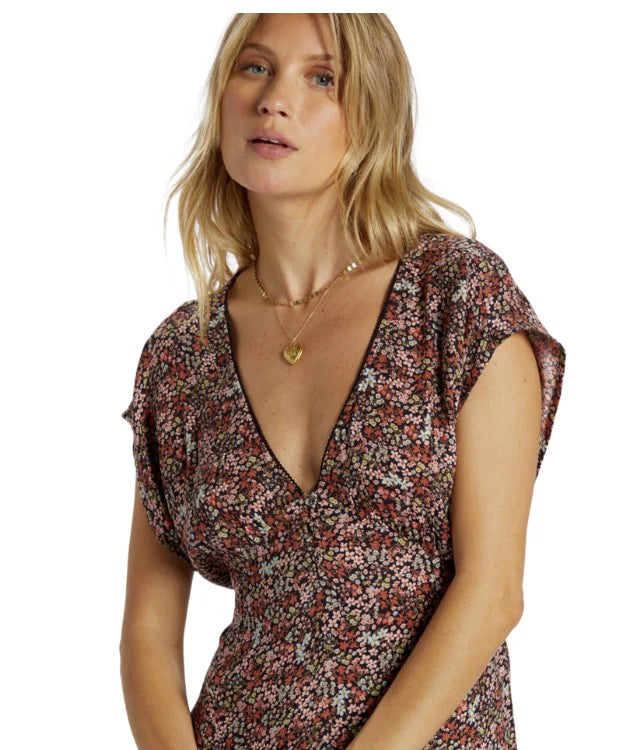billabong brown dress Billabong Womens Bright Skies Mini Dress – Balboa Surf and Style