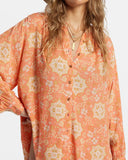 Billabong Womens Dream Space Long Sleeve Flowy Shirt