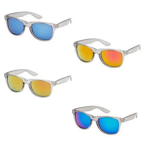 Blue Gem Classics Collection Adult Sunglasses - Clear Wayfarers