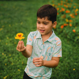 Coco Moon Lei Stand Bamboo Polo Shirt