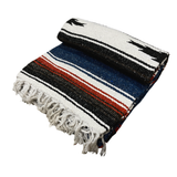 West Path Harvest Moon Baja Diamond Blue Mexican Blanket