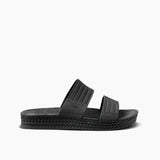 Reef Womens Water Vista Slide Sandals - Black