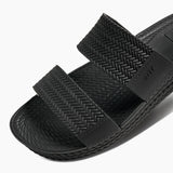 Reef Womens Water Vista Slide Sandals - Black