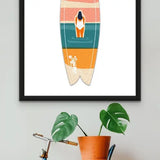 Jigsaw Surf Co Surfboard Puzzle Wall Art