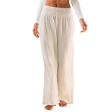 Lotus and Luna Wide-Leg Cotton Pants