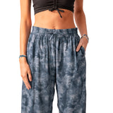 Lotus and Luna Wide-Leg Drawstring Pants