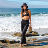 Lotus and Luna Wide-Leg Cotton Pants