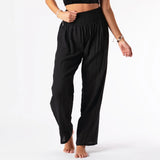 Lotus and Luna Wide-Leg Cotton Pants
