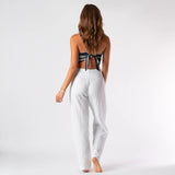 Lotus and Luna Wide-Leg Cotton Pants