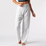 Lotus and Luna Wide-Leg Cotton Pants