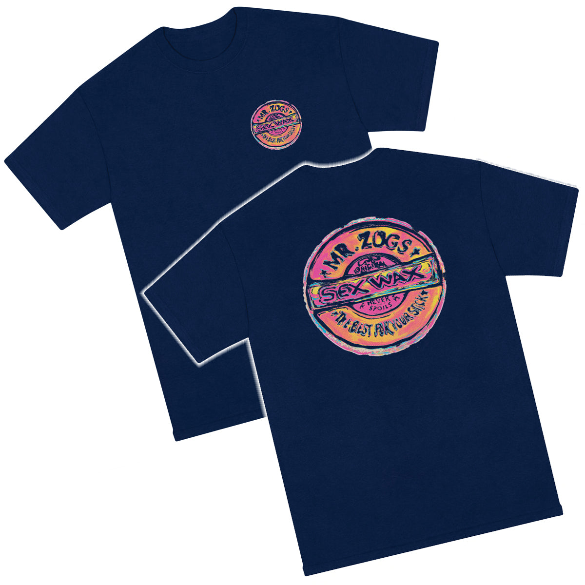 Mr. Zog's Sex Wax Van Zogh S/S Tee- Navy – Balboa Surf and Style