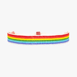 Pura Vida Woven Rainbow Seed Bead Bracelet - RBOW