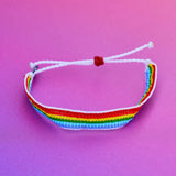 Pura Vida Woven Rainbow Seed Bead Bracelet - RBOW