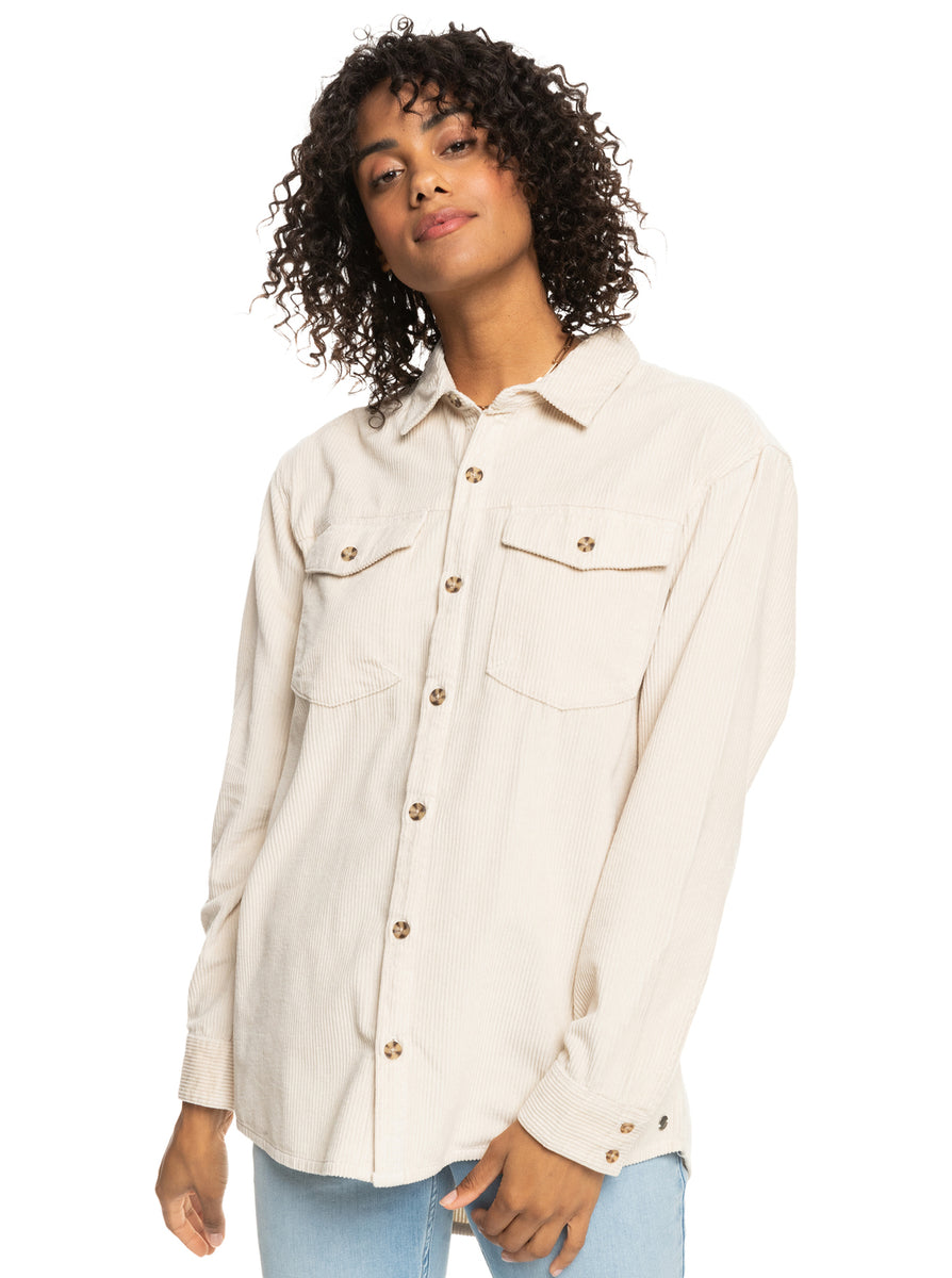 ROXY Womens Let It Go L/S Corduroy Shirt - TEH0 – Balboa Surf and