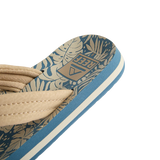 Reef Kids Ahi Sandals- Blue/Tan Palm