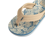 Reef Kids Ahi Sandals- Blue/Tan Palm
