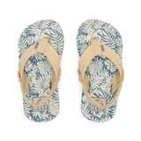 Reef Little Kids Ahi Sandals- Blue/Tan Palm
