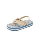 Reef Little Kids Ahi Sandals- Blue/Tan Palm