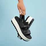 Reef Womens Water Vista Higher Sandals- Vintage Black