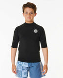 Rip Curl Big Boys Icons UV Brushed S/S Rash Vest PF Rashguard