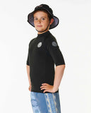 Rip Curl Big Boys Icons UV Brushed S/S Rash Vest PF Rashguard