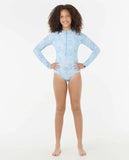 Rip Curl Big Girls AOTS Oceanic Rib Zip Front Surfsuit
