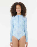 Rip Curl Big Girls AOTS Oceanic Rib Zip Front Surfsuit