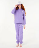 Rip Curl Girls Surf Puff Pullover Hoodie - Purple