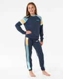 Rip Curl Girls Surf Revival Raglan Crewneck Sweatshirt- Dark Navy