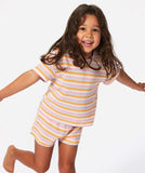 Rip Curl Little Girls Rainbow Tropic Bobbi S/S Knit Tee