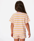 Rip Curl Little Girls Rainbow Tropic Bobbi S/S Knit Tee