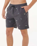 Rip Curl Mens Skelly Breach Volley Boardshorts- Black