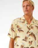 Rip Curl Mens Surf Revival S/S Button Up Shirt- Vintage Yellow