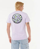 Rip Curl Mens Wettie Passage Icon S/S Tee- Iced Lavender