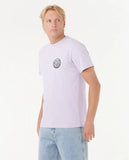 Rip Curl Mens Wettie Passage Icon S/S Tee- Iced Lavender