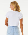 Rip Curl Womens Classic Ribbed Crop Tee