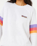 Rip Curl Womens Las Dalias Raglan Crewneck Sweatshirt - Grey Marle