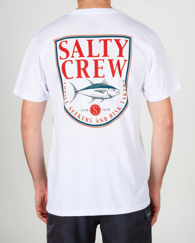 Salty Crew Mens Current Standard S/S Tees - White