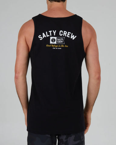 Salty Crew Mens Surf Club Tank- Black
