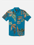Volcom Big Boys Paradiso Floral S/S Button Up Shirt